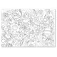 Αφίσα ζωγραφικής r.e.d 70x100cm to the moon - Rachel hellen