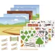 Αυτοκόλλητα & heyda κάρτες rub on stickers farm 5+ - Heyda