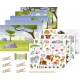 Αυτοκόλλητα & heyda κάρτες rub on stickers zoo 5+ - Heyda