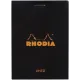 Μπλοκ rhodia 7,4x10,5cm ριγέ 80 φύλλα black - Rhodia