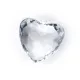 Κρυσταλάκια crystal pendants hearts 45x45mm 5 τεμάχια - Deco