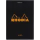 Μπλοκ rhodia black 8.5x12 ριγέ 80φ. 126009 ν.12 - Rhodia