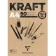 Μπλοκ clairefontaine kraft σχεδίου α4 50 φύλλα - Clairefontaine
