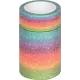ταινία χάρτινη washi tape glitter rainbow 1.5cmx2m - Heyda