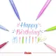 Μαρκαδόρος pentel πινέλο brush sign pen blue black - Pentel