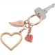 Μπρελόκ troika love is in the air rose gold - Troika