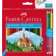 Ξυλομπογιές faber castell κάστρο 24 χρώματα+ξύστρα - Faber castell