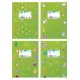 τετράδιο skag super λαχανί με σχέδια 17x25cm 50 φύλλα - Skag