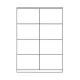 Ετικέτες sorex α4 105x70mm 8/φ. πακέτο 100 φύλλα - Sorex