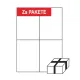 Ετικέτες sorex α4 105x148mm 4/φ. πακέτο 100 φύλλα - Sorex