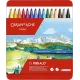 Μαρκαδόροι πινέλο caran d'ache fibralo washable 15 χρώματα φ1.4mm μεταλλικό κουτί - Caran d'ache