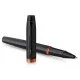 στυλό parker i.m flm black orange ring bt rollerball με δώρο σημειωματάριο - Parker