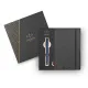 στυλό parker i.m monochrome blue ballpen με δώρο σημειωματάριο - Parker