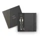 στυλό parker i.m chrome metallic black bt rollerball με δώρο σημειωματάριο - Parker