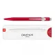 στυλό caran d'ache 849 colormat-x κόκκινο σε μεταλλικό κουτί δώρου ballpen - Caran d'ache