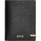 Καρτοθήκη - πορτοφόλι δερμάτινη hugo boss iconic black - Hugo boss