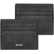 Καρτοθήκη δερμάτινη hugo boss classic grained black - Hugo boss