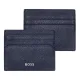 Καρτοθήκη δερμάτινη hugo boss classic grained navy - Hugo boss