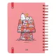 τετράδιο σπιράλ με λάστιχο erik snoopy love yourself α5 15x21cm με γραμμές - Erik