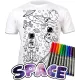 Μπλουζάκι splat-planet space ξανά-ζωγράφισε το 7-8 χρονών με 10 μαρκαδόρους - Splat planet