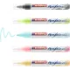 σετ μαρκαδόροι edding acrylic permanent 5100 pastel 5 τεμάχια - Edding