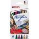 σετ μαρκαδόροι edding acrylic permanent 5100 festive 5 τεμάχια - Edding
