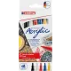 σετ μαρκαδόροι edding acrylic permanent 5300 basic 5 τεμάχια - Edding