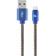 Καλώδιο φόρτισης και δεδομένων expert premium jeans type-c usb cable with metal connectors 2m blue - Cablexpert