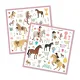 Αυτοκόλλητο djeco horses 160 τεμάχια dj08881 4+ - Djeco