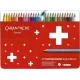 Ξυλομπογιές υδατοδιαλυτές caran d'ache swisscolor μεταλλικό κουτί 30 χρώματα - Caran d'ache