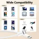Καλώδιο φόρτισης techsuit data cable type-c to type-c, fast charging, 60w, 480mbps, aluminum alloy, 1m - white - Techsuit