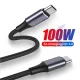 Καλώδιο φόρτισης techsuit  data cable type-c to type-c, super fast charging, pd100w, 480mbps black 1m - Techsuit