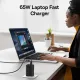 φορτιστής baseus wall fast charger simultaneous gan6 pro 2x usb, 2x type-c, 65w, cable type-c, 100w, 20v, 5a, 1m black - Baseus