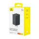 φορτιστής baseus wall fast charger simultaneous gan6 pro 2x usb, 2x type-c, 65w, cable type-c, 100w, 20v, 5a, 1m black - Baseus
