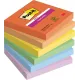 Αυτοκόλλητα χαρτάκια post-it 654 6ss-play 76x76mm 6x90 φύλλα - 3m