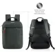 σακίδιο miquelrius laptop bag to work πράσινο - Miquelrius