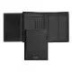 πορτοφόλι δερμάτινο hugo boss vertical flap classic grained black - Hugo boss