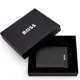 πορτοφόλι δερμάτινο hugo boss vertical flap classic grained black - Hugo boss