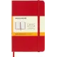 σημειωματάριο moleskine pocket ruled 9x14cm red hard cover - Moleskine