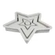 Καλούπι σιλικόνης rayher αστέρια 18.5x18.5x3cm 5 αστέρια - Rayher