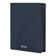 πορτοφόλι δερμάτινο hugo boss classic grained navy - Hugo boss