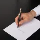 στυλό hugo boss gear gear pinstripe black / rosegold ballpen - Hugo boss