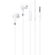 Ακουστικά hoco - wired earphones amazing (m58) - jack 3.5mm stereo hi-fi with microphone 1.2m - white - Hoco