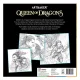 Μπλοκ ζωγραφικής hinkler artmaker colourmorphic queen of dragons - Hinkler