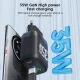 φορτιστής techsuit - premium wall charger gan, usb qc3.0, type-c pd35w - black - Techsuit