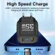 φορτιστής techsuit - premium wall charger gan, usb qc3.0, type-c pd35w - black - Techsuit