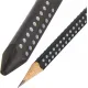 σετ faber castell μολύβια grip+ξύστρα grip+γόμα grip black - Faber castell