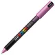 Μαρκαδόρος posca extra fine pc-1mr 0.7mm metallic pink - Uniball