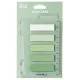 σελιδοδείκτες deli film bopp nusign green 44x12mm 5x20 φύλλα - Deli