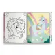 Βιβλίο με αυτοκόλλητα eurowrap unicorns sticker by numbers - Eurowrap